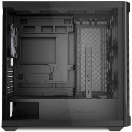 Sharkoon MK4W RGB Micro-ATX Caja PC | Negro con Panel Lateral de Cristal y Ventiladores RGB