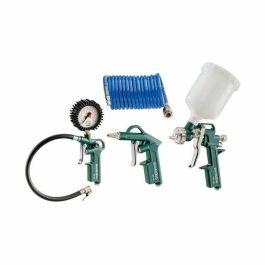 Metabo Juego de Herramientas de Aire Comprimido LPZ 4: Pistola Soplado, Inflado Neumáticos, Pintura con Manguera Espiral y Conector Precio: 88.8900001. SKU: B1KE57AF58