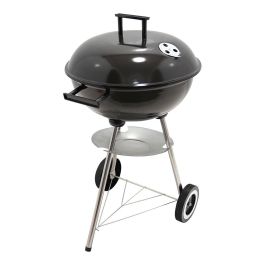 Gourmet Kitchen Barbacoa de Carbón 3 Patas con Ruedas y Tapa, Metálica Acero Cromado, Negro, Ø51 x 76 cm, Parrilla Ø41.5 cm Precio: 44.5000006. SKU: B1GQ9BKWD6