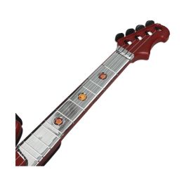 Reig Set Guitarra y Micrófono Metalizados Pequeños "Ultrasonic" para Niños 4+ años, Juguete de Plástico, 4x Pilas LR6