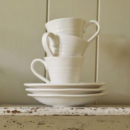 Portmeirion Set 2 Tazas Café Espresso Sophie Conran 80ml Apto Lavavajillas Microondas Horno Congelador