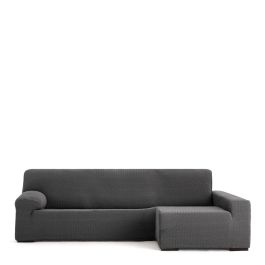 Funda para chaise longue de brazo largo derecho Eysa JAZ Gris oscuro 180 x 120 x 360 cm