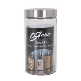 Tarro de vidrio con tapa de acero 1.70Lt Anna (12 Unidades) Tarro de vidrio con tapa de acero 1.70Lt Anna (12 Unidades)