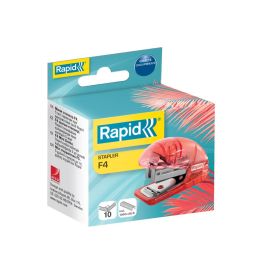 Grapadora Rapid Mini Baby Ray Colour Ice F4 Capacidad 10 Hojas Usa Grapas 24-6 Y 26-6 Color Verde En Blister 6 unidades