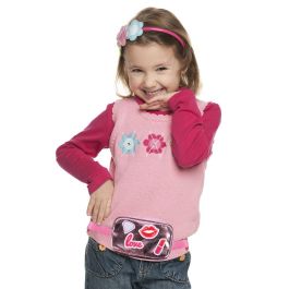 The Concept Factory Riñonera Infantil Rosa Metalizado Plástico