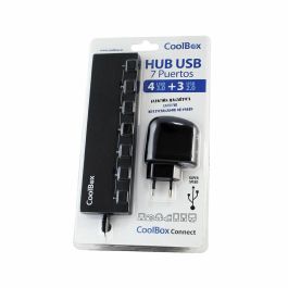 Hub USB CoolBox HUBCOO356A Negro 90 W Precio: 27.69000058. SKU: S5621849