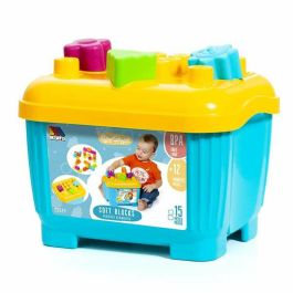 Molto Caja de Bloques y Puzzles Duros (15 Piezas) para Niños de 1 a 3 Años