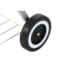 DKD Home Decor Barbacoa para Terraza y Jardín Negra 59 x 91.6 x 52.4 cm Metal y Plástico Desmontable con Termómetro