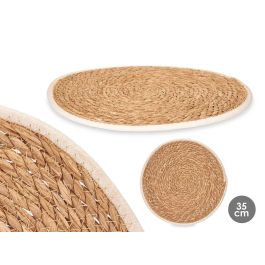 Salvamantel Esparto Borde Tela Blanco 35Cm Kinvara (24 Unidades) Precio: 39.79000058. SKU: B1JCQ72HM6