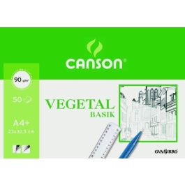 Bloc De Dibujo Guarro-Canson Basik Vegetal Encolado A4+ 95G 50H (Set de 10) Precio: 118.50000032. SKU: S8403177
