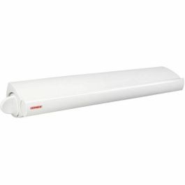 Leifheit Secador de pared ROLLFIX - Tendedero retráctil 21 metros, 5 cables extensibles 4.2m, bobinado automático, Blanco