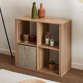 Home Deco Factory Estantería Klaus 4 Compartimentos Madera 69,6x32x66 cm