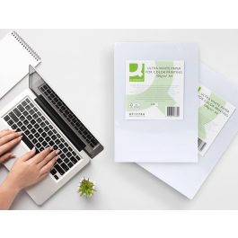 Q-connect Papel Fotocopiadora Ultra White Din A4 100 Gramos Paquete 500 Hojas