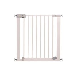 Safety 1St Barrera de seguridad para niños con cierre automático, fijación por presión (sin agujeros), ancho 73-80 cm, apertura con una mano, blanco Safety 1St Barrera de seguridad para niños con cierre automático, fijación por presión (sin agujeros), ancho 73-80 cm, apertura con una mano, blanco