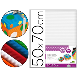 Liderpapel Cartón Ondulado 50 x 70 cm 320 g/m² Blanco Precio: 19.49999942. SKU: B15XYJX7XV