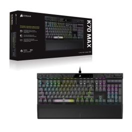 Corsair CH-910961G-FR Teclado Gaming magnético-mecánico K70 MAX RGB, Teclas PBT, Negro