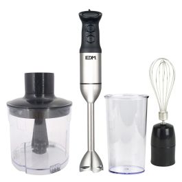 Edm Batidora de mano 1200W con accesorios, mango ergonómico, cuchillas acero inoxidable
