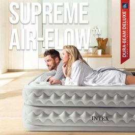 Cama Hinchable Intex Queen Supreme Air-Flow Fiber-Tech 152 x 50,1 x 203 cm