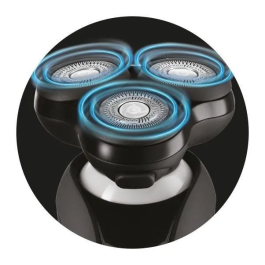 Remington XR1755 Afeitadora rotativa con Sistema híbrido SynX y Cuchillas flexibles, 100% resistente al agua, Autonomía 50 min