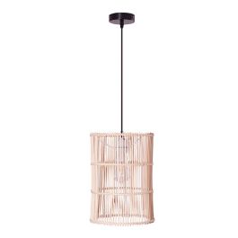 SKD-AP-RATAN Lámpara Colgante Evelynn de Ratán, compatible Bombilla E27 LED, Cable Regulable para Salón, Dormitorio, Comedor Precio: 30.50000052. SKU: B139LP68SS