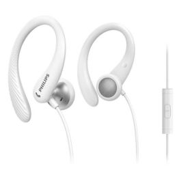 Philips Auriculares Deportivos con Micrófono, Blanco