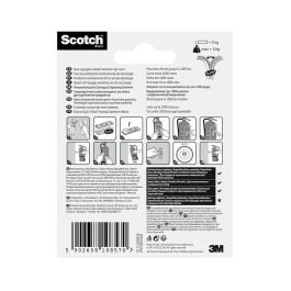 Scotch Tira de autofijación Extreme, transparente, 25mm x 76mm, 2 uds, max 5 kg, rf6730001