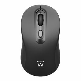 Ewent EW3218 Ratón Óptico Inalámbrico 2.4 GHz USB-A Nano Clic Silencioso DPI Ajustable 800-1600 Negro para Oficina y Hogar