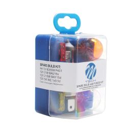 M-Tech MTECZZ4 Estuche de Lámparas de Recambio con Fusibles para Coche 12V (Incluye H4, BAU15s, BAY15d, BA15s) M-Tech MTECZZ4 Estuche de Lámparas de Recambio con Fusibles para Coche 12V (Incluye H4, BAU15s, BAY15d, BA15s)