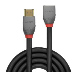 Lindy Cable de Extensión HDMI 2.0 de Alta Velocidad Anthra Line 3m, Soporta 4K UHD 4096x2160@60Hz, 18Gbps
