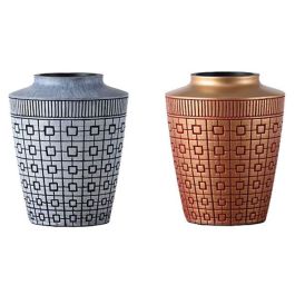 DKD Home Decor Jarron Oriental Azul Rojo 17 x 20 x 17 cm (2 Unidades) Resina Precio: 18.5856. SKU: S3015256