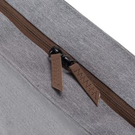 DICOTA D31978-RPET Eco Shopper Motion - Estuche de poliéster para portátil 13-14.1" (35.8 cm), gris claro, resistente al agua