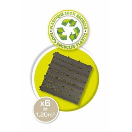 Smoby AAAAN68032 Set 6 Baldosas Suelo Casa 45x45cm Imitación Madera Texturada Plástico Reciclado