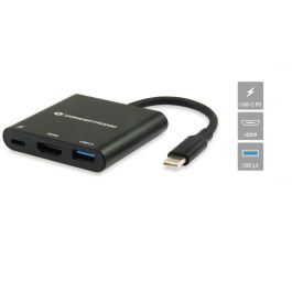 Conceptronic DONN01B Adaptador USB-C a HDMI/USB-A/60W PD, 15cm