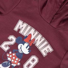 Sudadera con Capucha Niña Minnie Mouse Rojo 4 Años Sudadera con Capucha Niña Minnie Mouse Rojo 4 Años