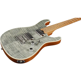 EKO Guitarra Eléctrica Fire 801 Musa - Grey Flamed Eko - Stratocaster - Cuerpo de Aliso