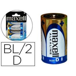 Pila Maxell Alcalina 1.5 V Tipo D Lr20 Blister De 2 Unidades