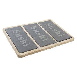 Sushi Oriental DKD Home Decor Natural Negro 19 x 3 x 25 cm Set de 7 Sushi Oriental DKD Home Decor Natural Negro 19 x 3 x 25 cm Set de 7