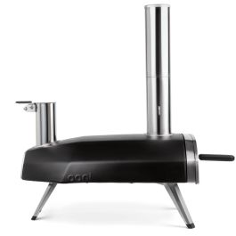 Ooni UU-P0AD00 Horno de Pizza Exterior, Acero Satinado Negro, 500 °C