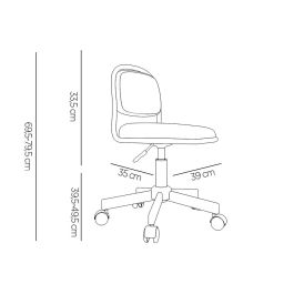 Silla Q-Connect Infantil Bari Escritorio Color Azul Alt Max 795 Anc 390 Prof 350 mm