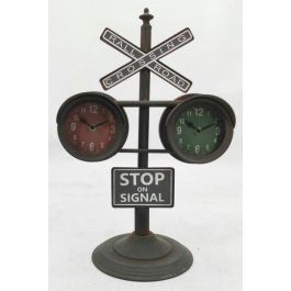 DKD Home Decor Reloj de Sobremesa Vintage Semaforo Negro 22 x 52 x 36 cm Precio: 29.6899999. SKU: S3026688