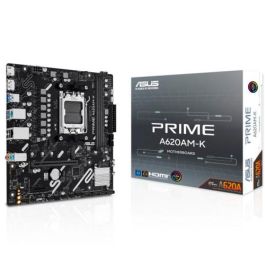 Asus Placa Base PRIME A620AM-K 90MB1GX0-M0EAY0, AMD AM5 DDR5 Micro ATX para PC con 128GB de Memoria
