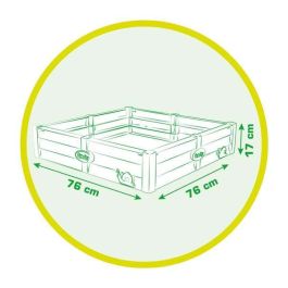 Arenero con 2 usos, usa la arena para jugar o para cultivar. capacidad 60-70 litros. 77x76x17 cm Arenero con 2 usos, usa la arena para jugar o para cultivar. capacidad 60-70 litros. 77x76x17 cm