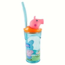 Vaso con figurita 3D peppa pig core 360 ml. Vaso con figurita 3D peppa pig core 360 ml.