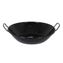 La Estrella Paellera Honda Bordonada 45 cm con acabado jaspeado 12.2L (6 Unidades)