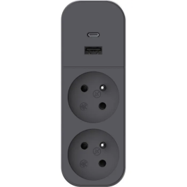 Quarx QUARX 2P 16A Conector con USB-A y USB-C, compatible con NF