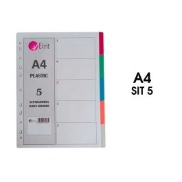 Ekrit Separadores Pp A4 11 Taladros 5 Posiciones Precio: 0.49999983. SKU: B1AFZLNEEP