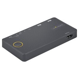 StarTech.com Switch KVM Híbrido USB-A/USB-C de 2 Puertos con HDMI 4K 60Hz para PC y Portátil