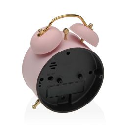 Reloj-Despertador Versa Rosa Metal 5,4 x 13,5 x 9,7 cm Reloj-Despertador Versa Rosa Metal 5,4 x 13,5 x 9,7 cm