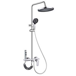 Columna de Ducha Fontastock Plateado Acero Inoxidable ABS Plástico Grifo Monomando Cromado Precio: 109.89000022. SKU: B1AJAK7VG9