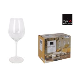 Royal Leerdam Set de 6 Copas de Vino Modelo Brocante de 38 cl. Medidas por unidad: Ø 6x8x22 cm.
